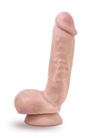 Dr. Skin Plus (Option: 8 Inch Thick Poseable Dildo With Squeezable Balls  Vanilla)