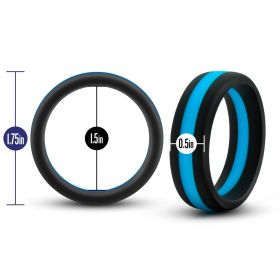 Performance (Option: Silicone Go Pro Cock Ring  Black/blue/black)