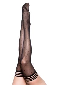 Ally (Option: Polka Dot Thigh High  Size a  Black)
