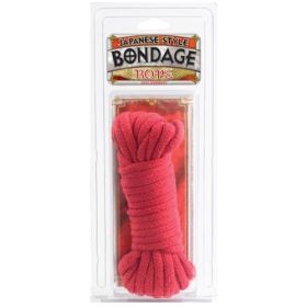 Bondage Rope (Option: Cotton  Japanese Style  Red)