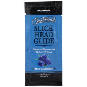 Goodhead (Option: Slick Head Glide  Blue Raspberry  0.24 Oz Bulk)