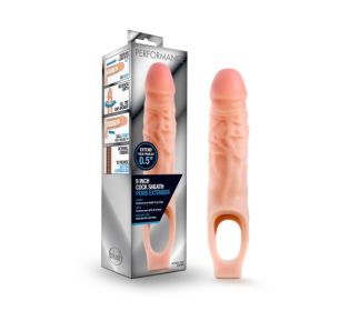 Performance (Option: 9 Inch Cock Sheath Penis Extender  Vanilla)