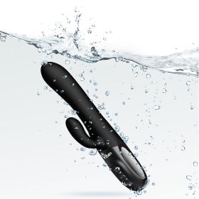Hypnotic Clit Teaser and Thrusting Rabbit (Option: Black)