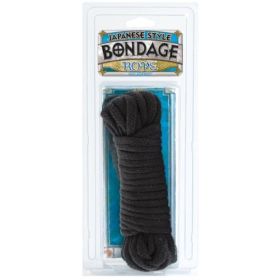 Bondage Rope (Option: Cotton  Japanese Style  Black)