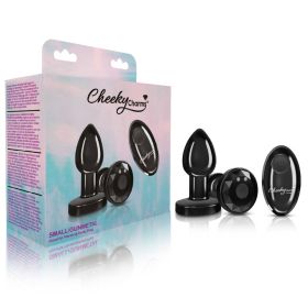 Vibrating Gunmetal Metal Remote Plug (Option: Small)