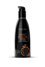 Aqua Sweet Peach Flavored Water Based Intimate Lubricant (Option: 2 Fl. Oz.)