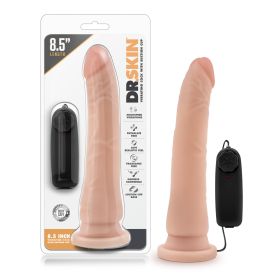 Dr. Skin (Option: 8.5 Inch Vibrating Realistic Cock With Suction Cup  Vanilla)